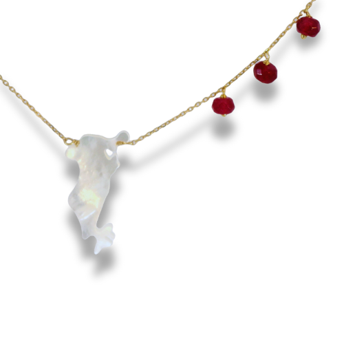 Bahrain Map Necklace