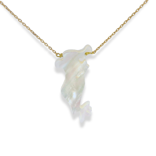 Bahrain Map Necklace