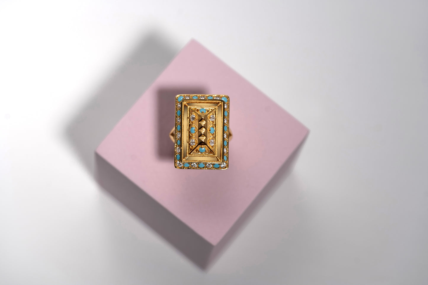 Turath Collection: 21k Ring - Turqoise