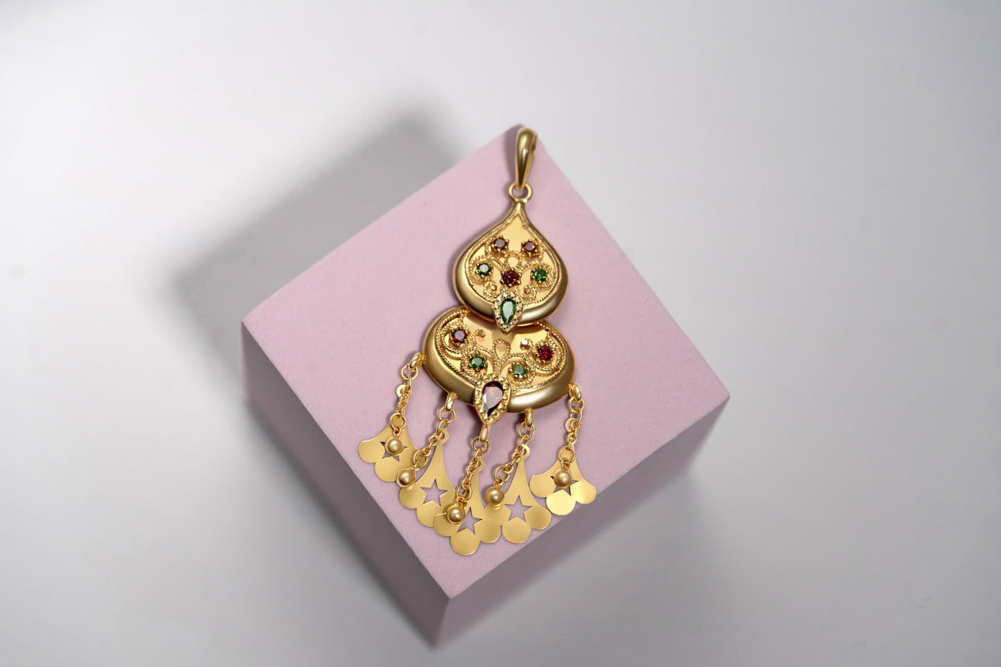 Turath Collection: 21k Pendent - Colorful