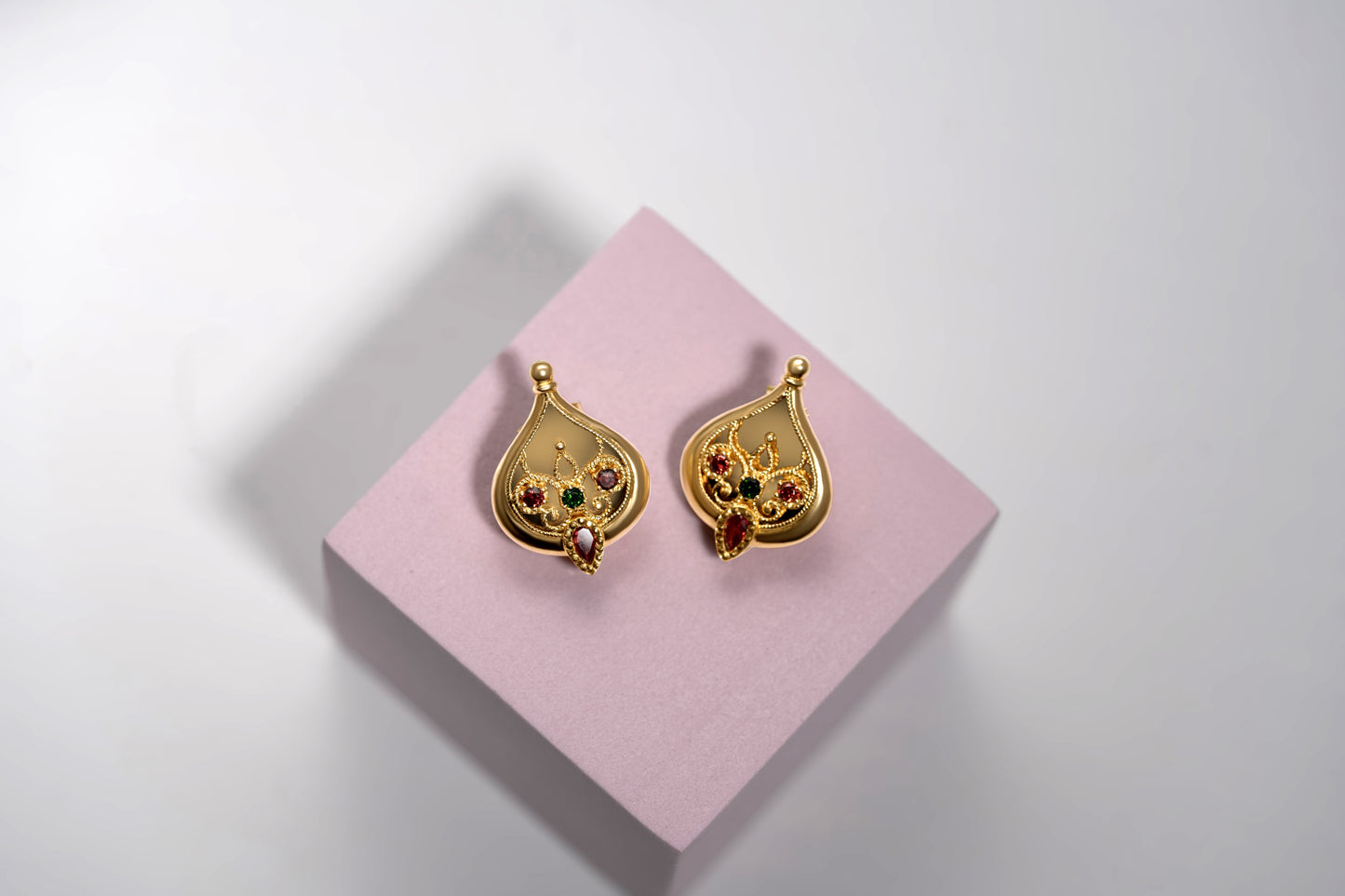 Turath Collection: 21k Earrings - Colorful