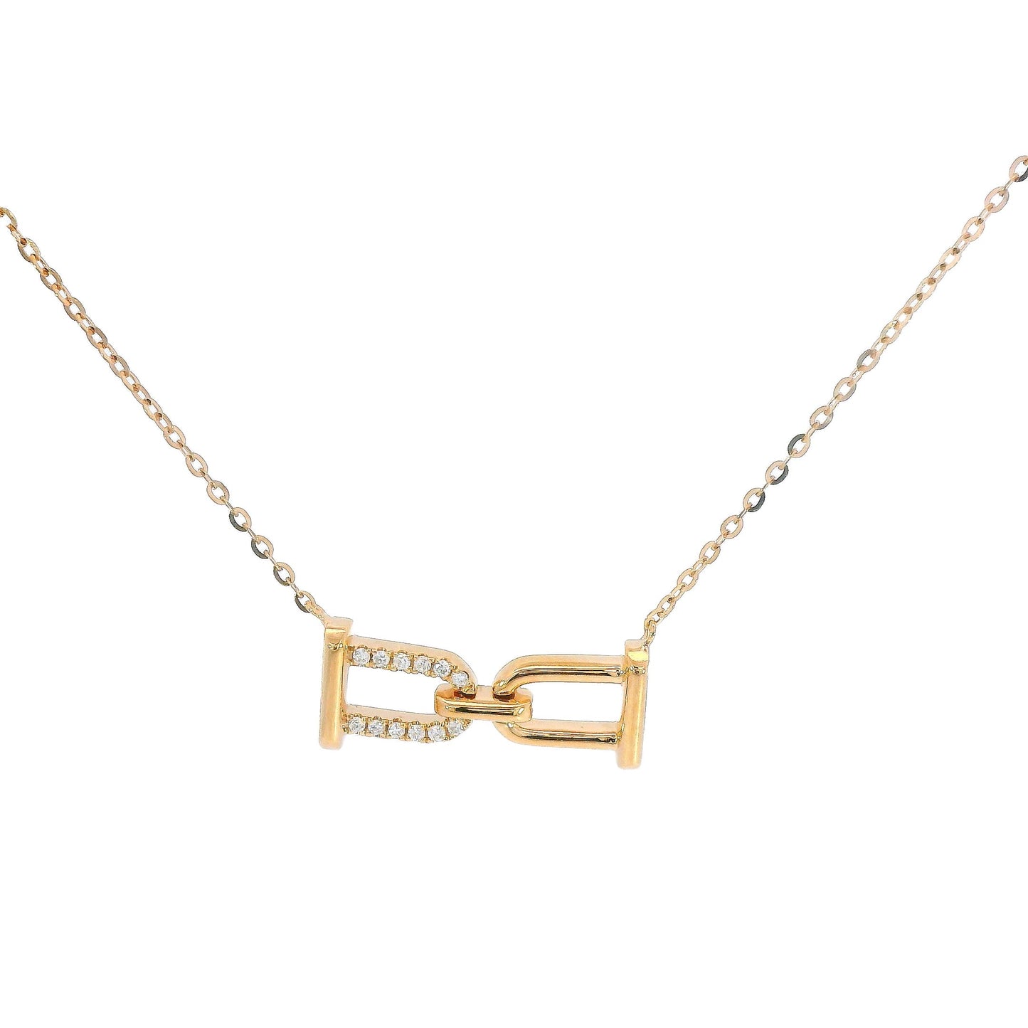 18k Diamond Links Necklace