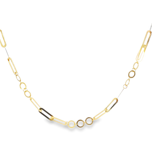 18k Figaro Chain Necklace