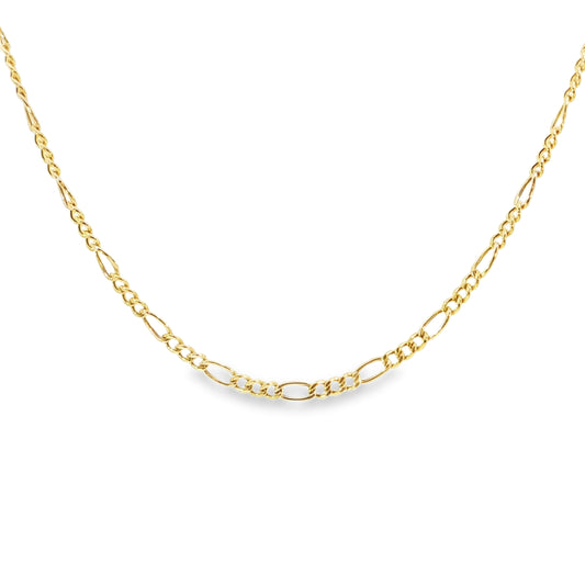 18k Figaro Chain Necklace
