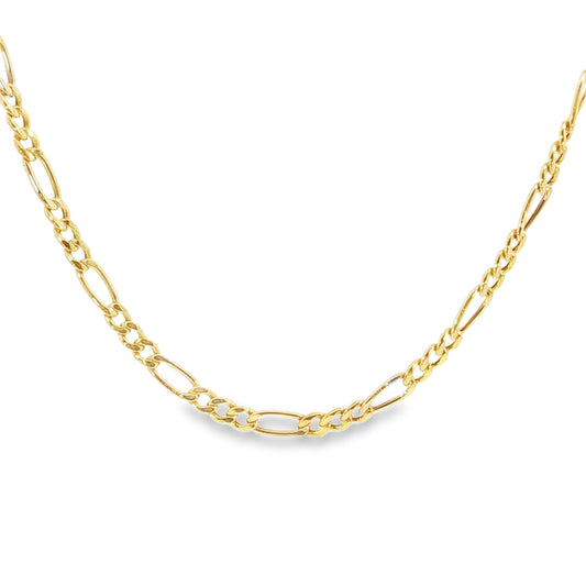 18k Figaro Chain Necklace