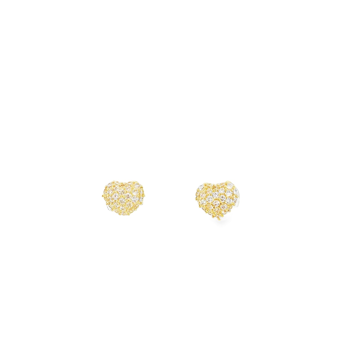 18k Heart Pave Set