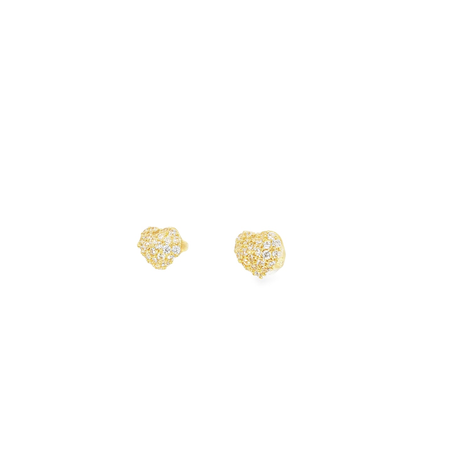 18k Heart Pave Set