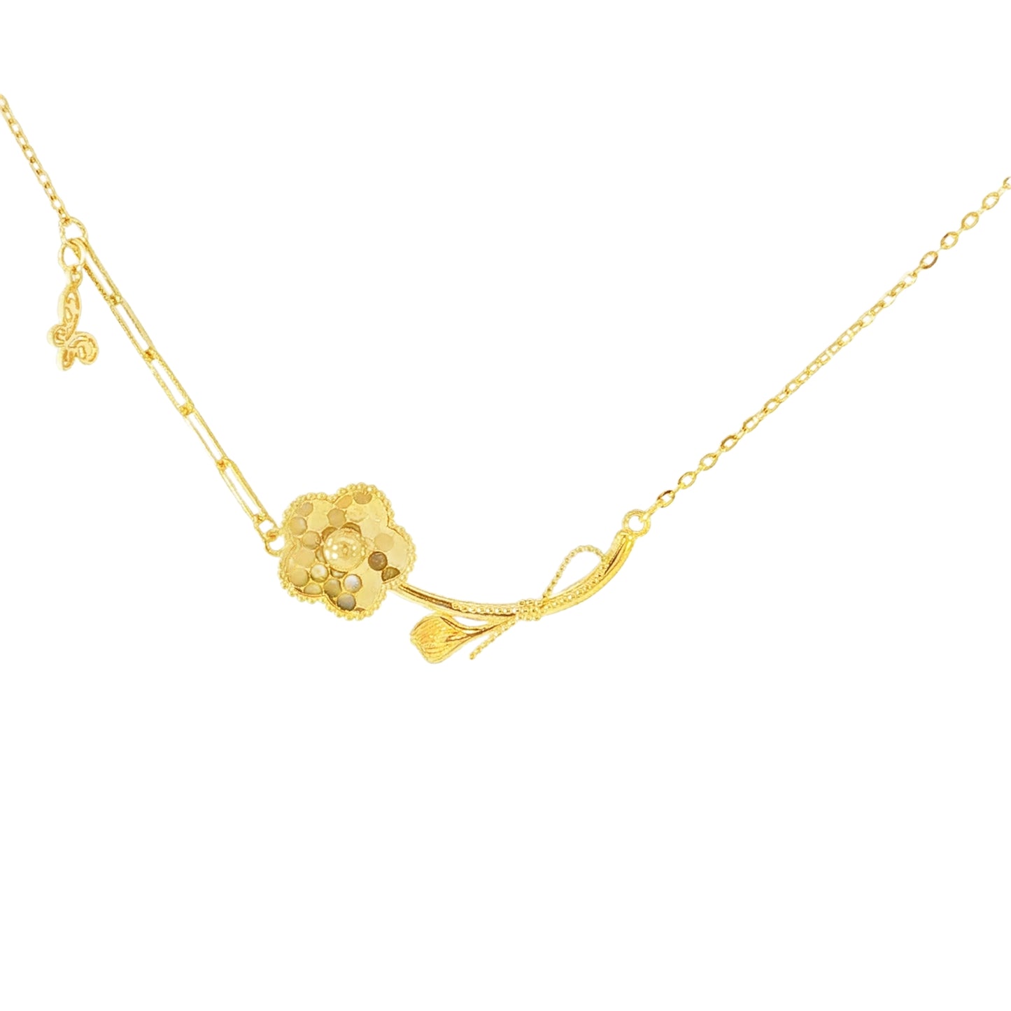 21k Flower Necklace