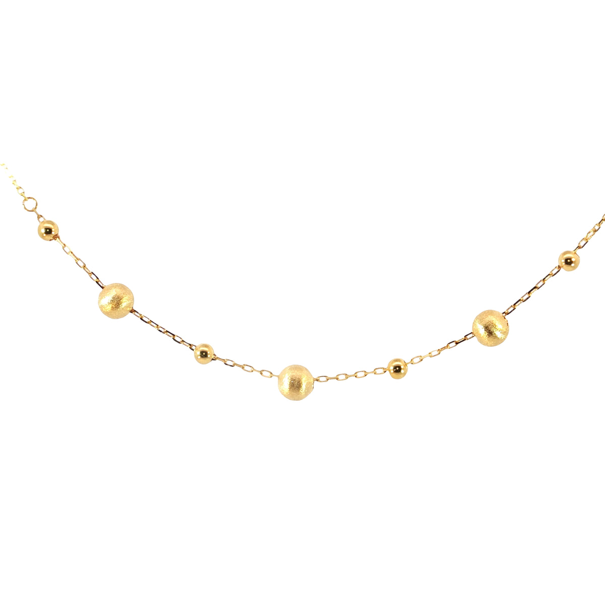 Bubbles Yellow Gold Necklace