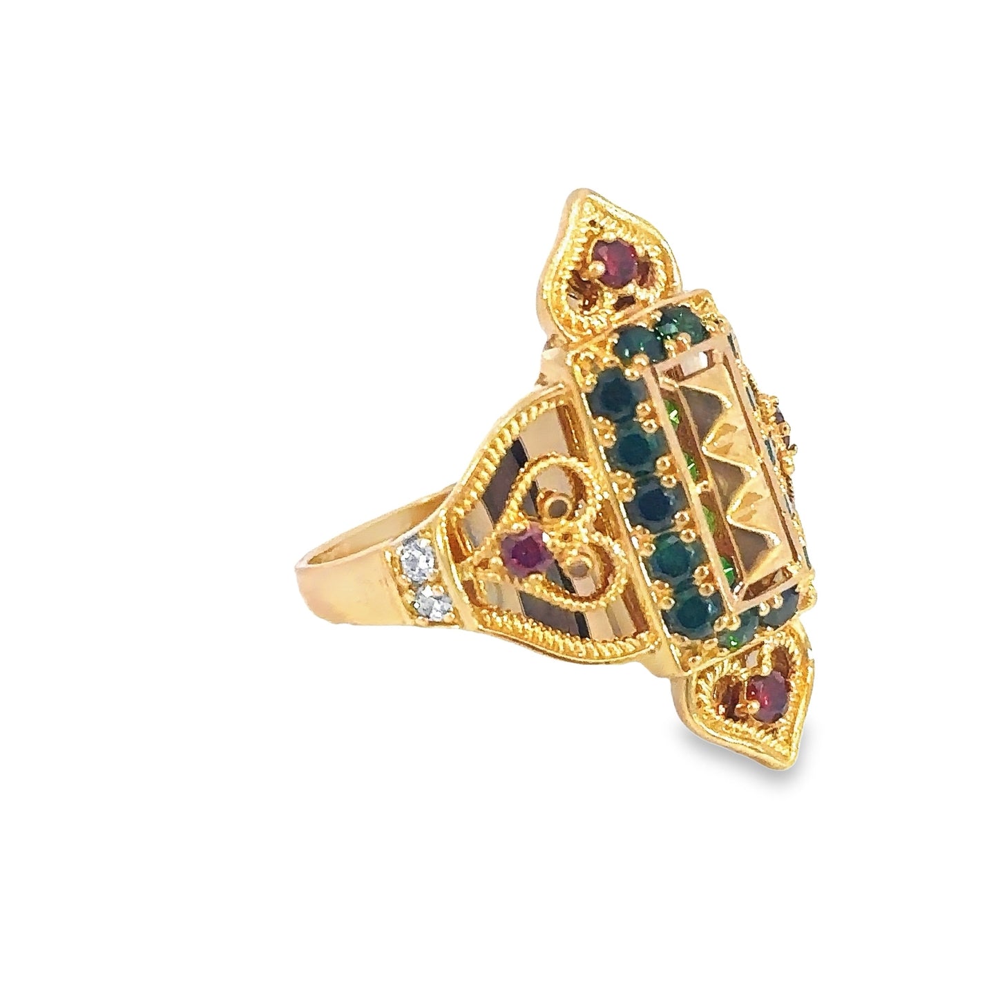 Turath Collection: 21k Ring - Colorful