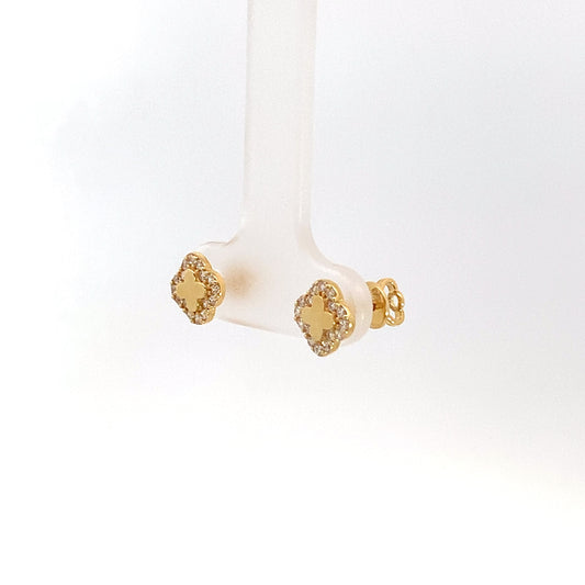 18k Earrings - Flower