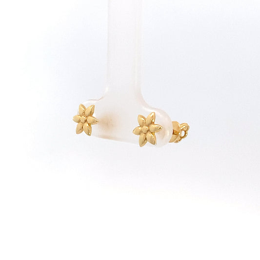 18k Earrings - Flower