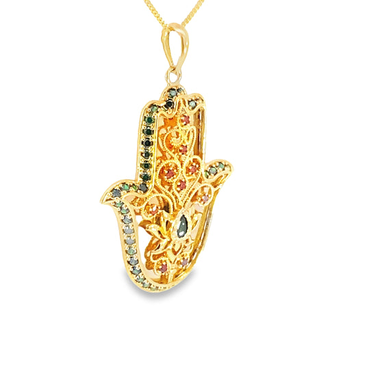 Turath Collection: 21k Pendent - Colorful