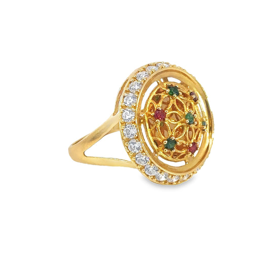 Turath Collection: 21k Ring - Colorful