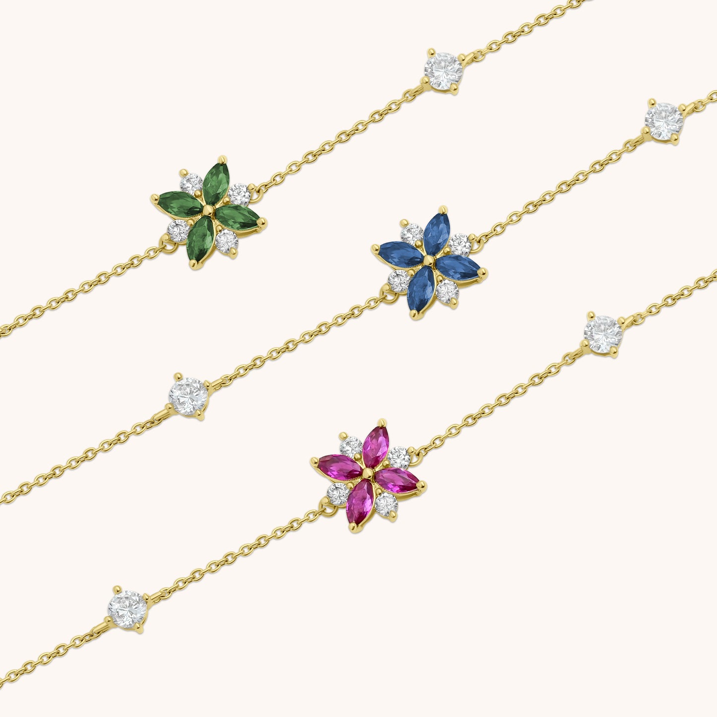 Toleen - Single Flower Bracelet