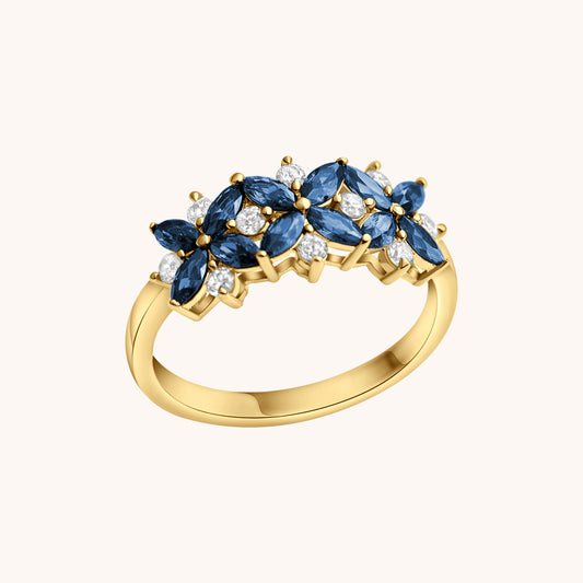 Toleen - Three Flowers Ring