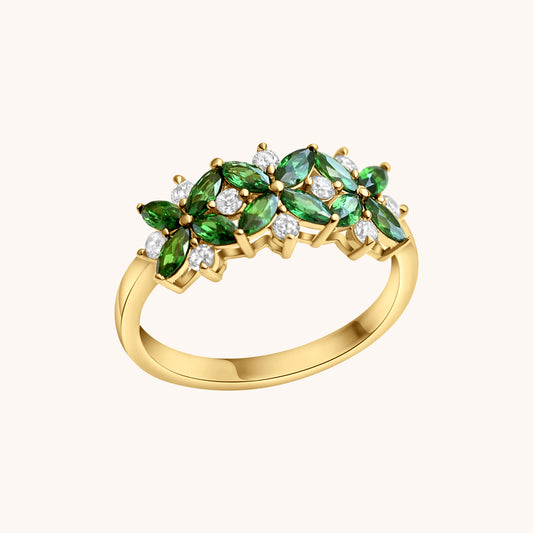 Toleen - Three Flowers Ring