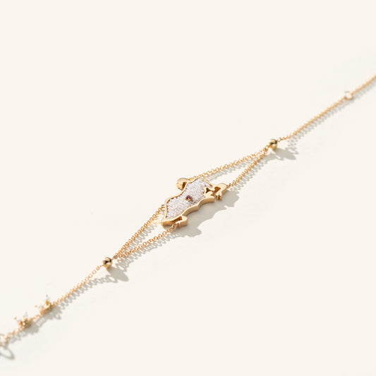 Bahrain Collection - Pearl and Ruby Bracelet