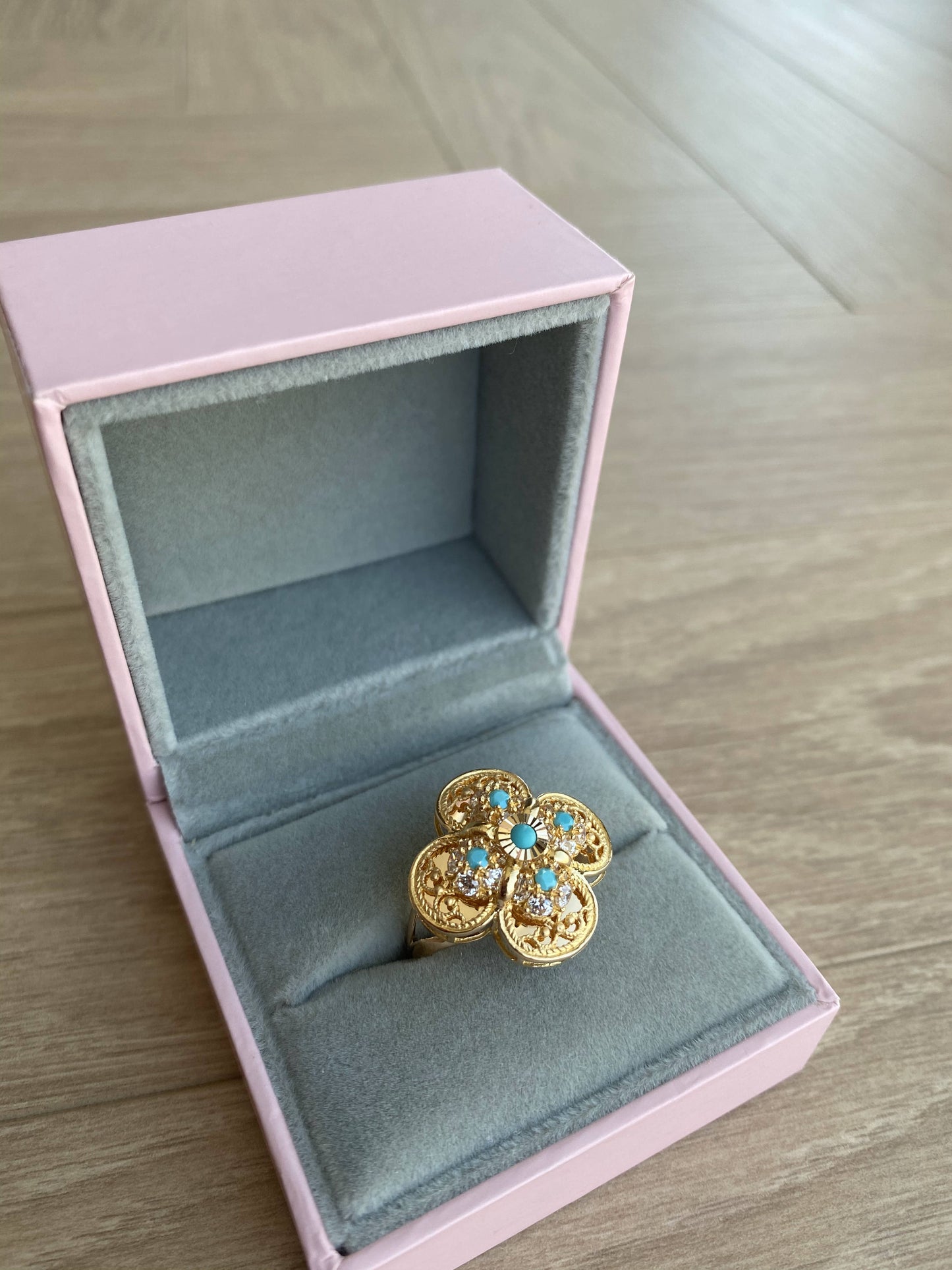 21k Ring - Turquoise