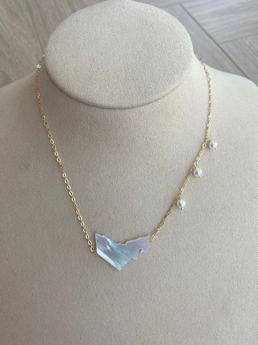 UAE Map Necklace