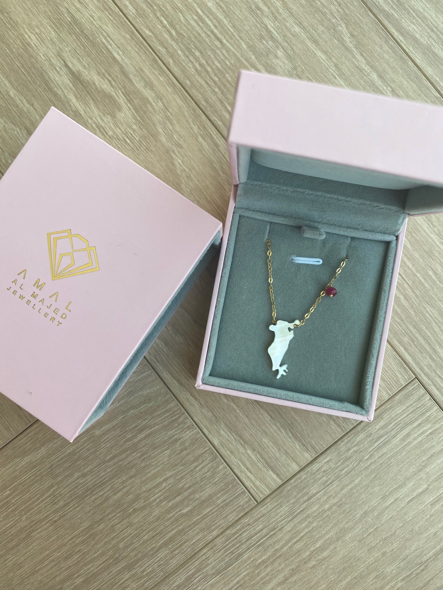 Bahrain Map Necklace