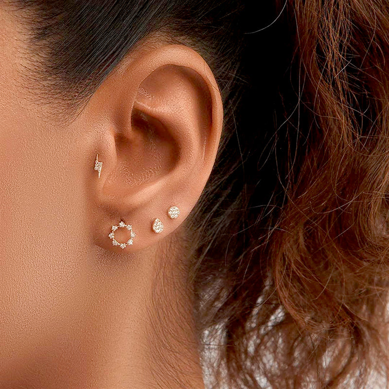 Circle Diamond Piercing