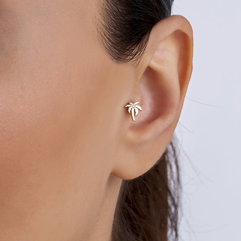 Palm tree Diamond Piercing