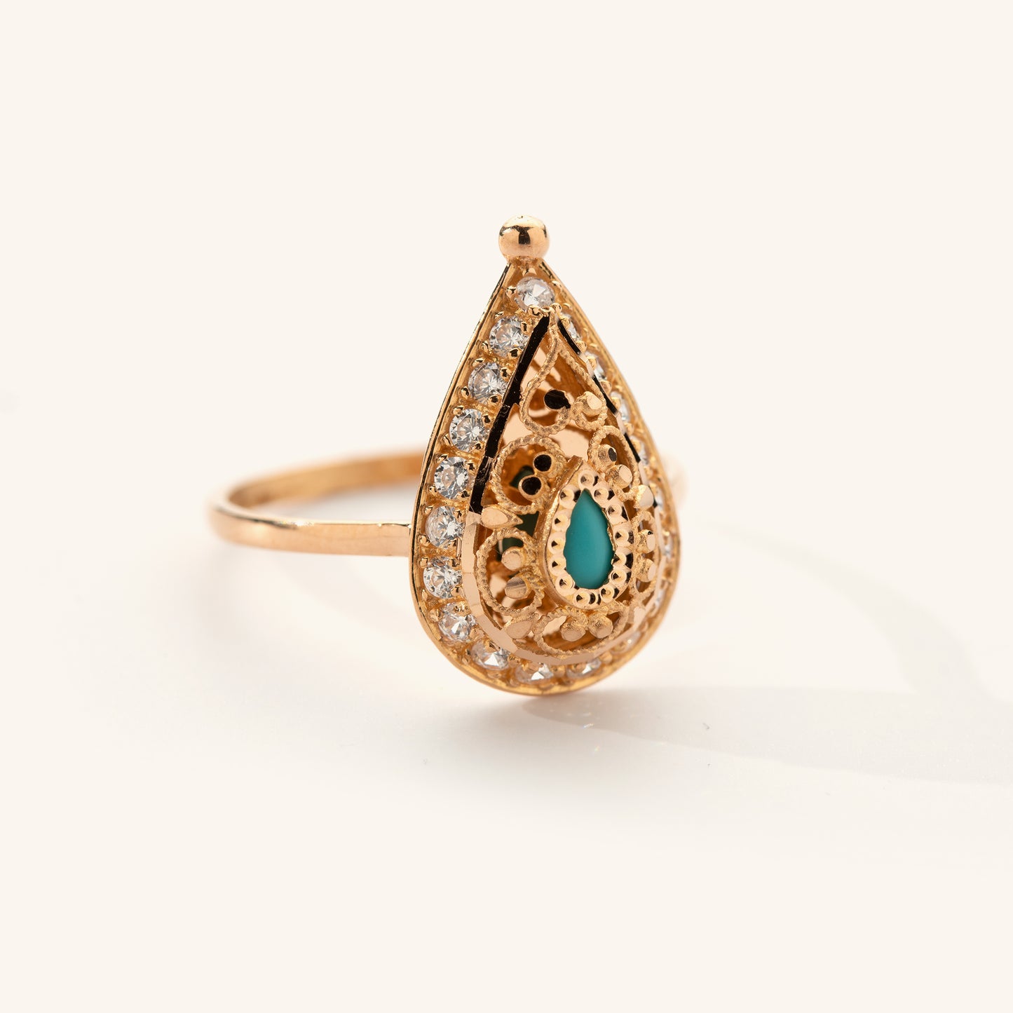 21k Ring - Turquoise