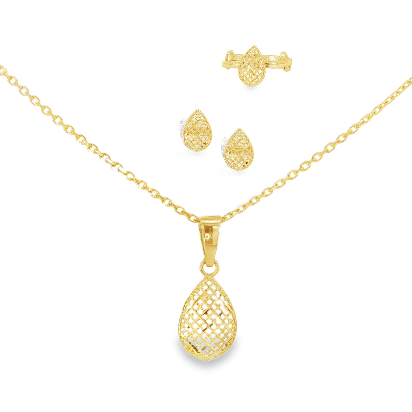 21k Kids Filigree Drop Set