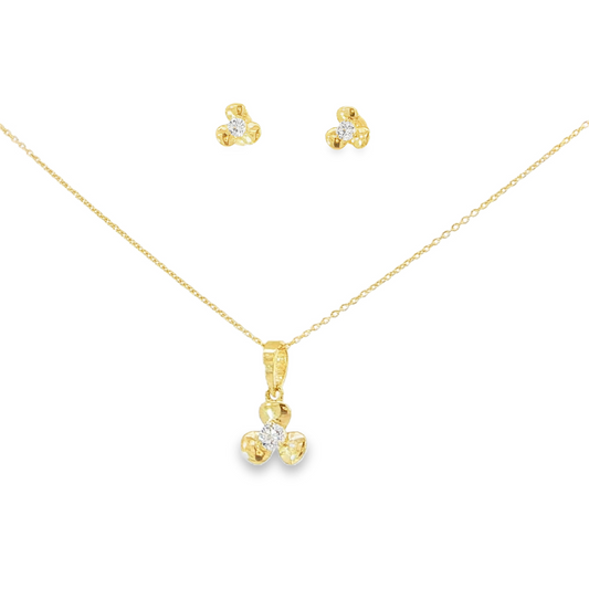 18k Flower Set