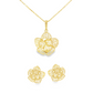 21k Filigree Flower Necklace