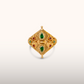 21k Bahraini Gold Ring with Colourful Stones