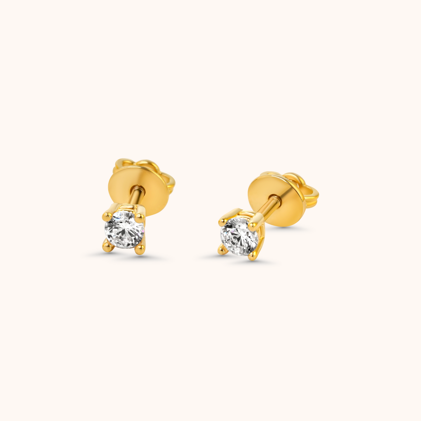 18k Earrings - small Stud