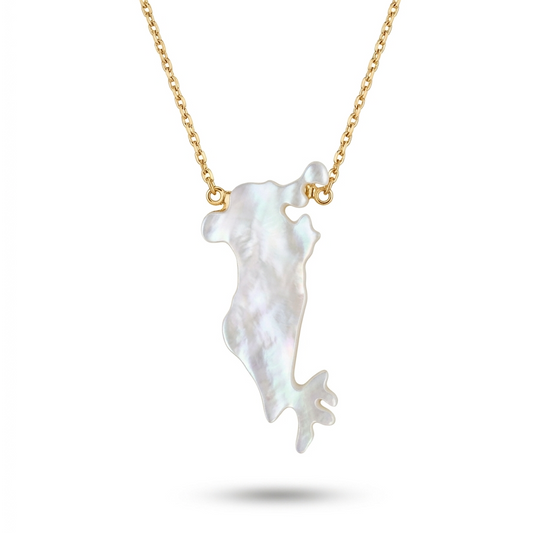 Bahrain Map Necklace