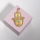 Turath Collection: 21k Hamsa Pendent - Turquoise