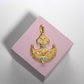 Turath Collection: 21k Anchor Pendent - Turqoise