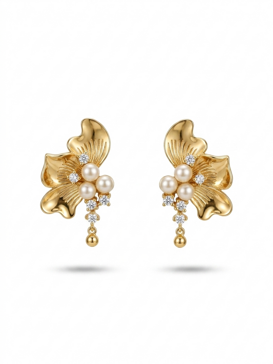 The Eternity Flower - Dangling Earrings