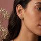 Yellow Gold Flower Stud Earrings