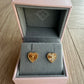 21k Heart Earrings