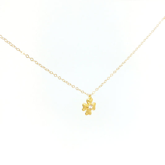 21k Drop Flower Necklace