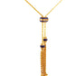 21k Rope Chain Necklace (Royal Blue)