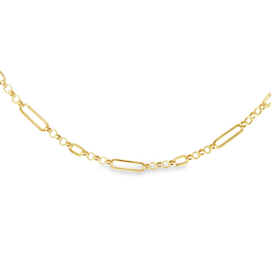 18k Figaro Chain Necklace