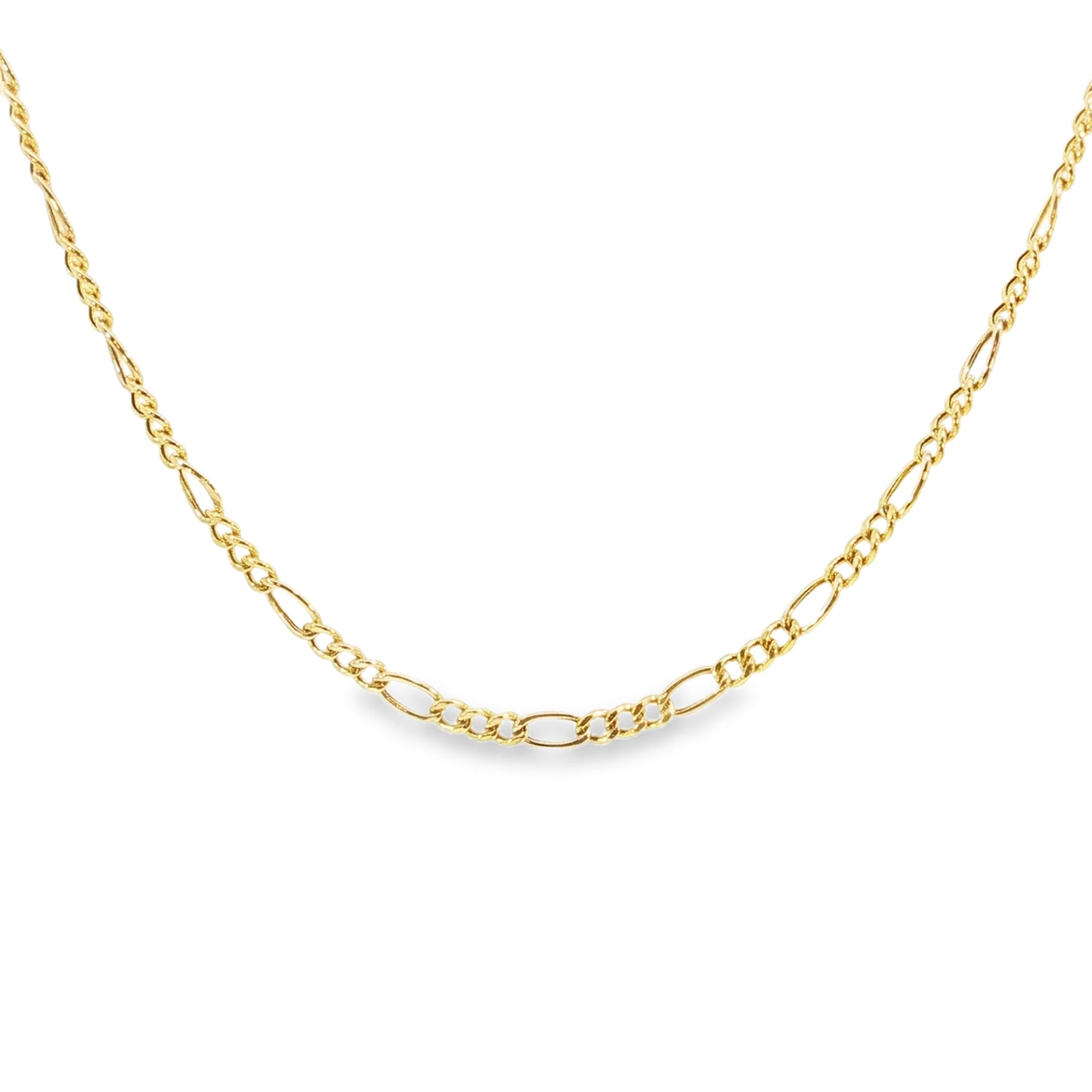 18k Figaro Chain Necklace