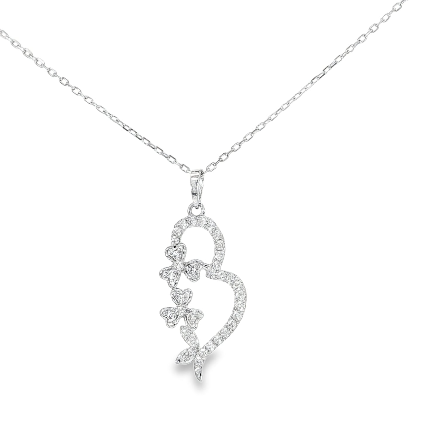 18k White Gold Pendant Necklace