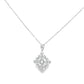 18k White Gold Pendant Necklace