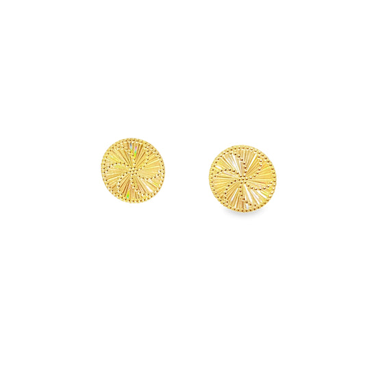 21k Round Earrings