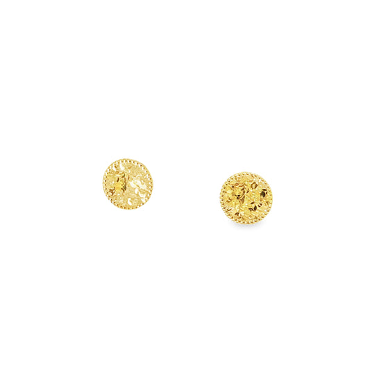 21k  Round Earrings