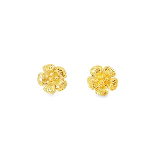21k Flower Earrings