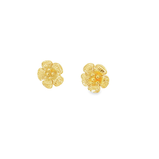 21k Flower Earrings