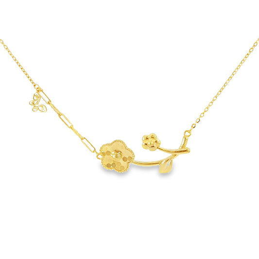 21k Flower Necklace